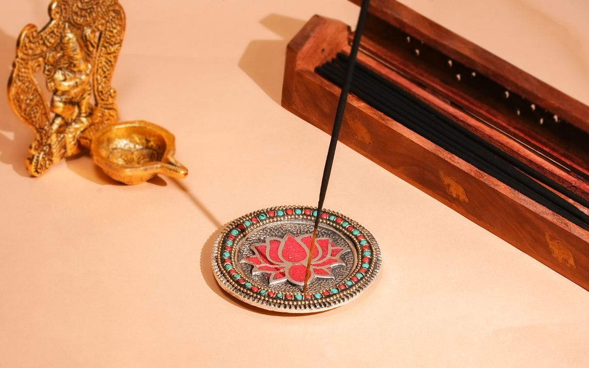 Lotus Blossom Incense Plate