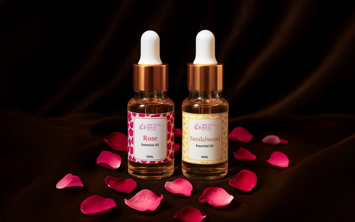 Essential Oil Combo – Rose & Sandalwood (10ml x 2)
